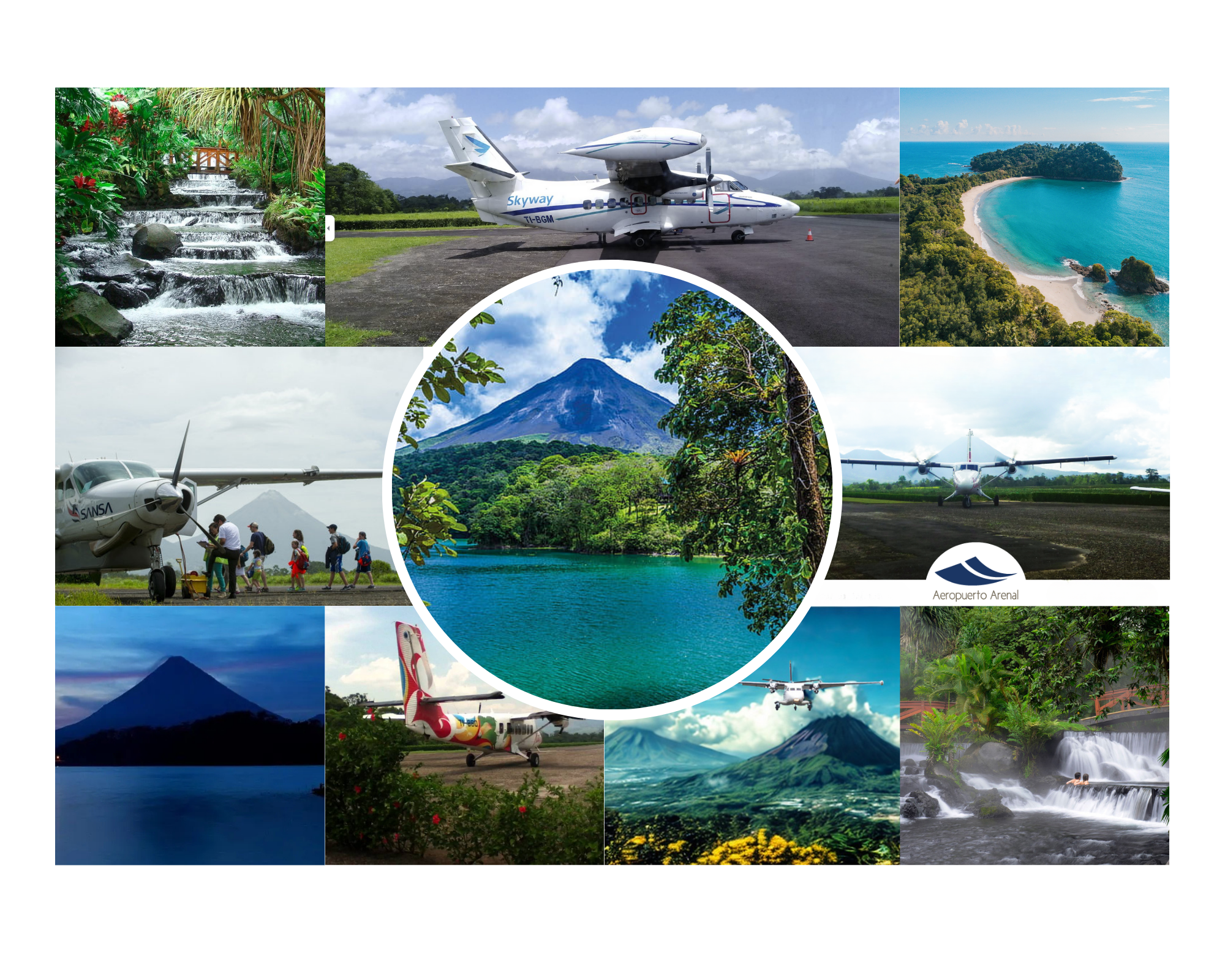 Costa Rica Aeropuerto Arenal Collage